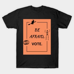 Halloween Pumpkin - Witch on Broom - Skeleton - Vote 2020 T-Shirt